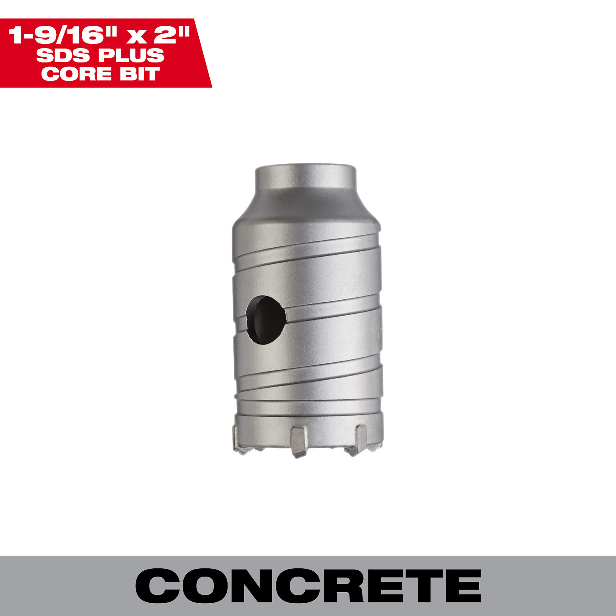 Milwaukee SDS-Plus Masonry Core Bit, 1 9/16in. x 2in., Model# 48-20-5215